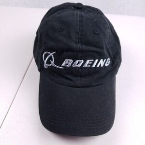 Boeing Aviation Logo Baseball Cap Black Cotton Adjustable Strapback Hat 508